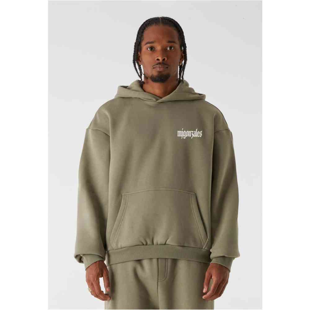 MJ GONZALES - Heavy Oversized Discipline Dynasty Kapuzenpullover/hoodie - Olivgrün